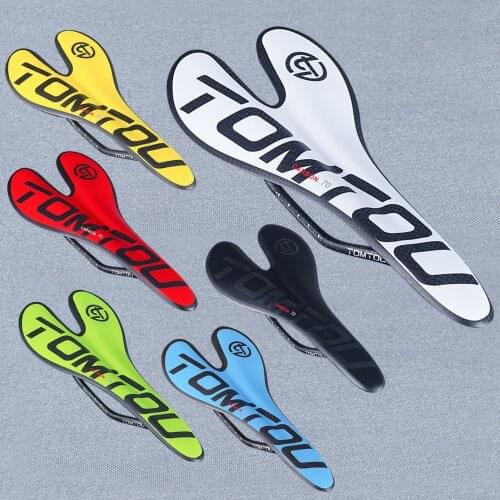 TOMTOU Lightweight 95g Full 3K Carbon Fiber Road Mountain Bicycle Saddle Front Seat Mat Matte Yellow Green Black Red White Blue