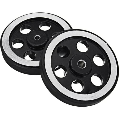 65mm 95mm Hole Diameter Metal Wheels for Smart Robot Chassis Car
