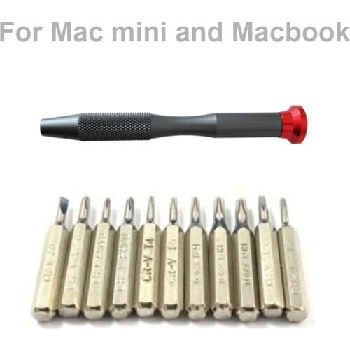 12 in 1 Torx Security Screwdriver Set TR6 T8H TR9 *1.2 *1.5 P5 Y2.0 PH000 PH00 SL 2.0 for Macbook Mac Mini SSD opening tool Kit