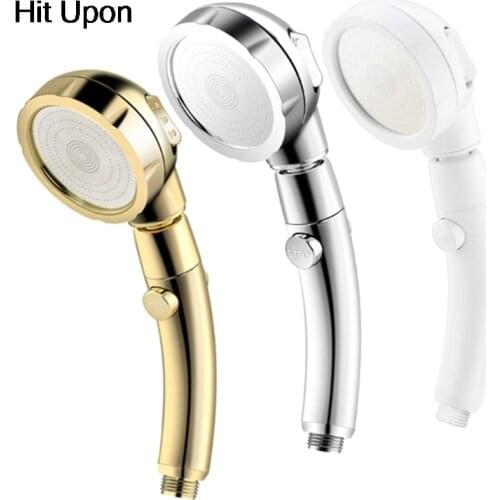 1Pc Rain Shower Head Handheld Set Anion High Pressure Bathroom Rainfall Gadgets Water Saving Showerhead With ON/OFF