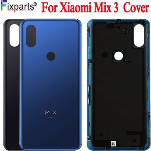 Original Ceramic Battery Back Cover Rear Housing Door Glass For Xiaomi Mi Mix3 Repair Spare Parts ForMi Mix 3 Battery Cover