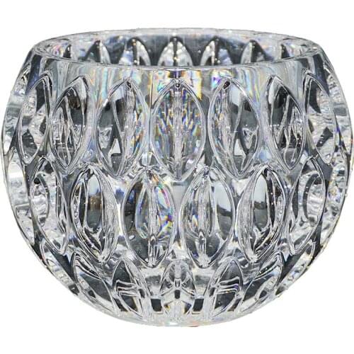 MLGB Clear Flower Vase Medium Size 5.7Inch Unbreakable for Child-Pet Proof Home Decor WeddingOffice Hotel Restaurant