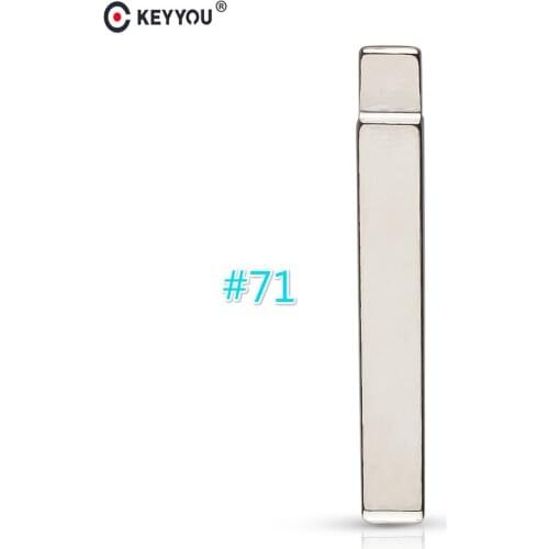 KEYYOU 10/20/50 PCS Remote Folding Flip KD Blade 71# HU100 Blank Uncut KEYDIY Universal For Opel For Buick For Chevrolet