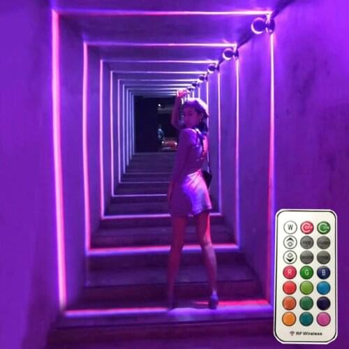 LED Window Sill Light Window Frame Light 220V Door Frame Wall Lamps 360 Degree KTV Hotel Bar Corridor Porch Wall Lights