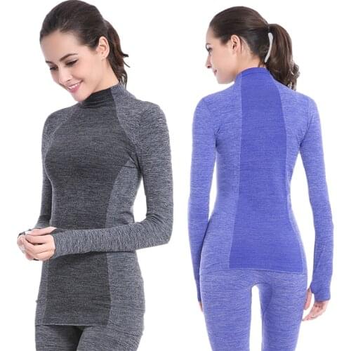 Winter Thermal Underwear Women Quick Dry Stretch Anti-microbial Warm Long Johns Female Casual Thermal Underwear Clothing