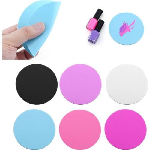 UV Resin Frame Round Pad Color Tone Pigment Palette Silicone Pad Jewelry Tools