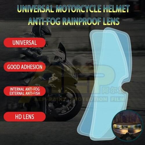 Universal Motorcycle Helmet Anti-fog Rainproof patch Lens Clear Visor Sticker Helmet Film for Motorcycle Motocross Accessories