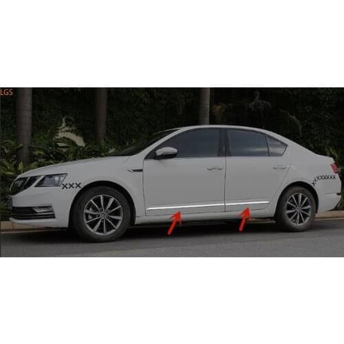 For Skoda Octavia 2013-2019 High-quality stainless steel Body Decoration strip Anti-Rub protection Decoration Car styling