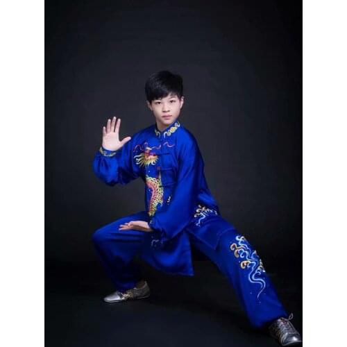 Wushu taichi taiji clothes changquan uniform Martial arts competition clothing embroidered kungfu nanquan taolu clothes uniform