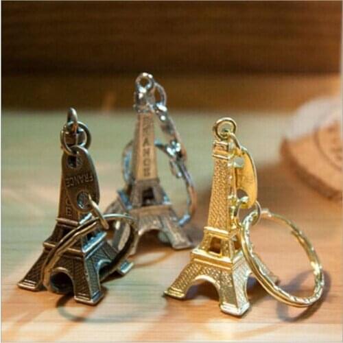 Zakka Vintage Keychain / Tower pendant key ring gifts Fashion Wholesales Free shipping Gold Sliver Bronze key hanger