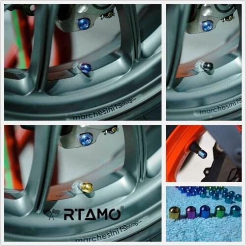 2pcs Motorcycle Tire Valve Air Port Stem Covers Caps Plugsc Dustproof CNC Titanium Alloy Accessories For Verspa 150