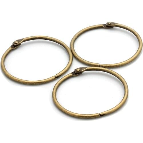 10pcs Antique Bronze Big Key Ring Jump Ring Dia 60mm 80mm for DIY Keyring Jewelry Making Findings Accessories