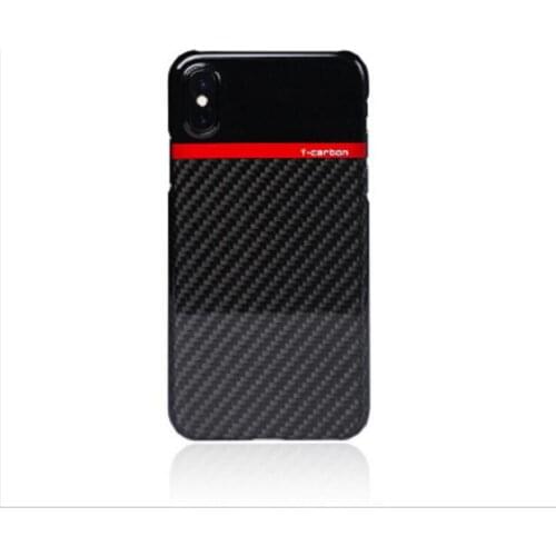 100% Real Carbon Fiber Mobile Ultra thin ultra light Phone Case Cover For X Black