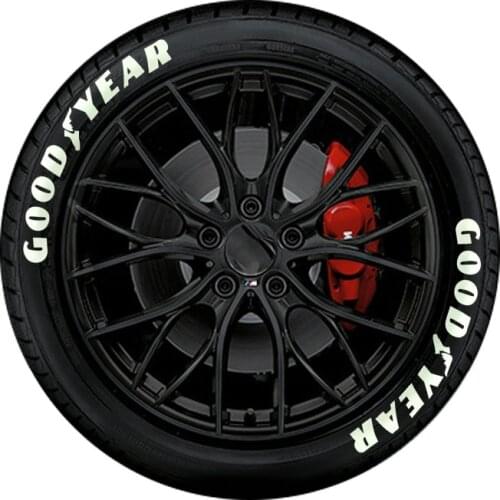 3D Stereo Wheel Stickers Car Modification Universal GOODYEAR Stickers Personalized Motorcycle Tire Decoration Letter Stickers