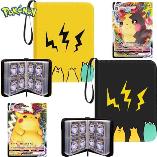 50 Inner Pages Anime 400Pcs Pokemon Game Cards Album Book Pokemon Cards Box Game Album Storage Case with Collectible Toys Gifts