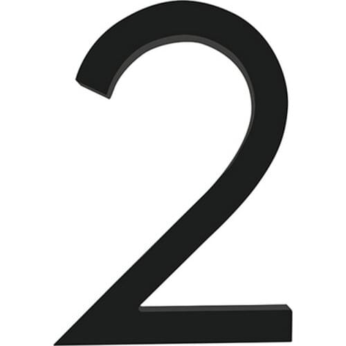 Big Floating House Number Sign Black 10cm Modern Building Signage Outdoor Huisnummer Numeros Casa Door Numbers Address Plate