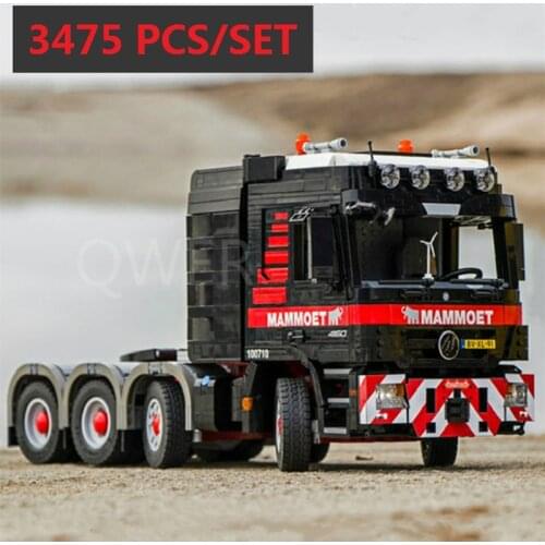 2021 NEW fit Actros technology truck trailer electric remote control assembly MOC3619MOC6075 birthday Christmas building block