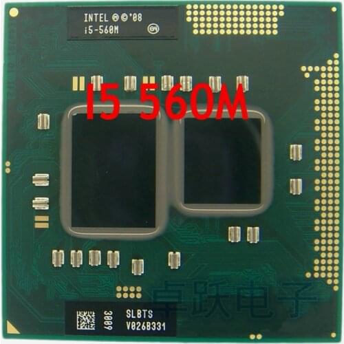 InteI core I5 560m I5-560m Dual Core 2.66GHz L3 3M PGA 988 PGA988 CPU Processor works on HM55