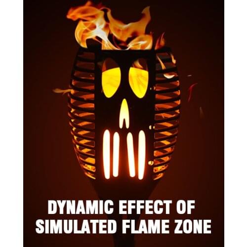 Solar Street Lawn Lamp Outdoor Garden Tuin Decoration Flame Waterproof Torch Flickering Path Landschap 12/33/51/72 LED Light