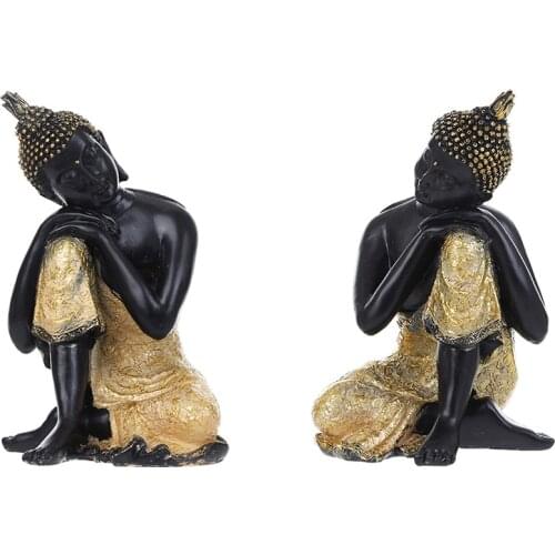 Hot XD-Buddhism Decor for Buddha Tathagata Sculpture Thailand Yoga Mandala Sculptures Resin Craft Amitabha Statue-Right