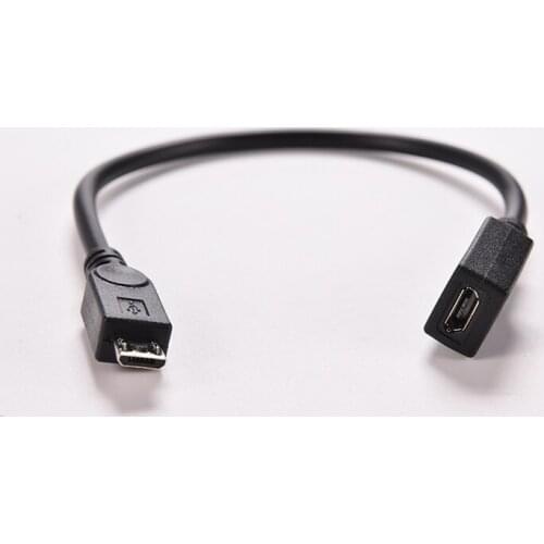 1PC Micro USB Male to Micro USB Female M/F Adapter Micro USB Male to Female Data Charging Extension Cable for MP3 Cell Phone