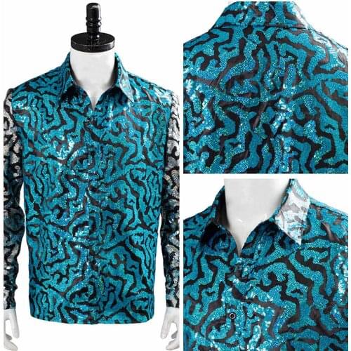 Tiger King Cosplay Joe Exotic Costume Adult Men Shirt Outfits Halloween Carnival Top