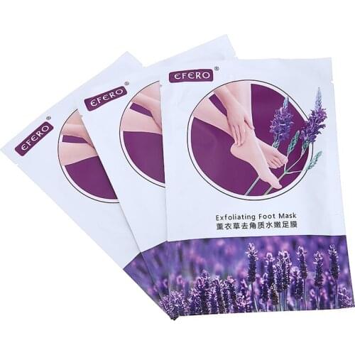 3packs Foot Peeling Mask Lavender Exfoliating Old Calluses Dead Skin Removal Foor Skin Moisturizing Nourishing Whitening