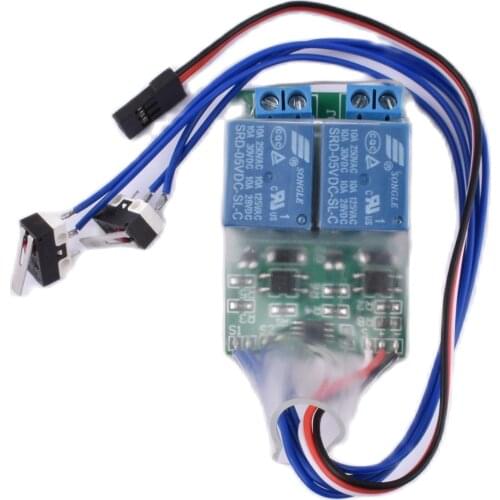 Brushed Motor Relay Forward Reverse Controller Two Way Stopper Winch Limit Switch Support 5-12v Receiver fr RC Aircraft Boat