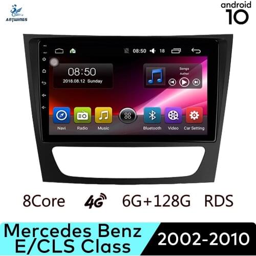 ANTWINS Android 10 Car Radio Stereo Multimedia Player with Touch Screen Bluetooth Apple Play for Benz ECLS Class 2002-2010