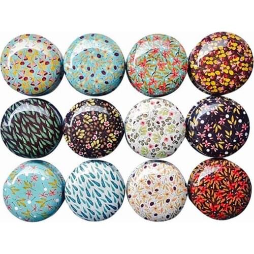 12 Pcs Romantic Garden Flowers Pretty Tinplate Candle Tin Jars DIY Candle Making kit