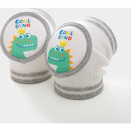 Babies Kids Knee Protector Crawling Toddlers Anti-slip Comfortable Knee Pads in Cute Cartoon Animals Printed Sport Accessories