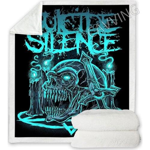 Suicide Silence 3D Printed Sherpa Blanket Rectangle Blanket Home Textiles Fleece Wearable Blanket Throw Blanket for Sofa
