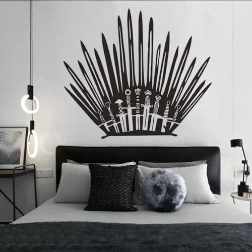 Wallpaper Iron Throne Wall Murals Wallpaper Children Room Non-Woven Sticker Wall Art Room Decor Bedroom Home Art