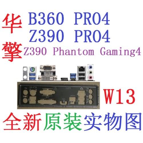 Original IO I/O Shield BackPlate Blende Bracket For ASRock B360 PRO4 / Z390 PRO4 / Z390 Phantom Gaming 4