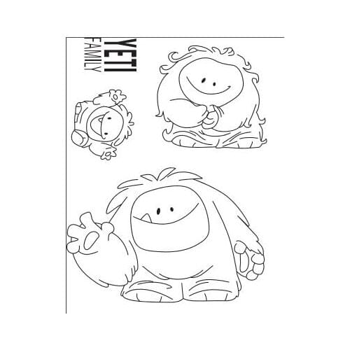 Snow monster Transparent Clear Silicone Stamp Seal DIY Scrapbooking photo Album Decorative A0817