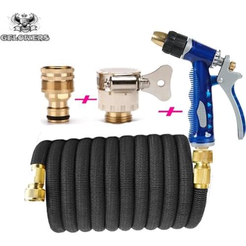 Direct selling Telescopic Hose Car Wash Hose Garden Watering Hose Magic EU Car Wash Cleaning Hose Water Gun Sprayer Garden Suppl