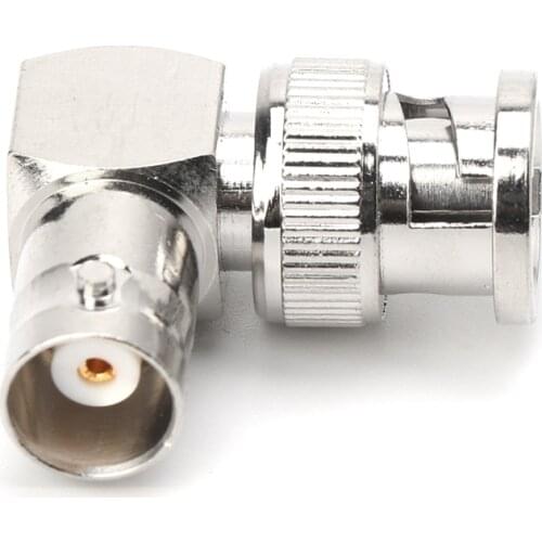 RF Coaxial Cable Adapter L-shaped BNC Male Right Angle to Female Connector wholesales