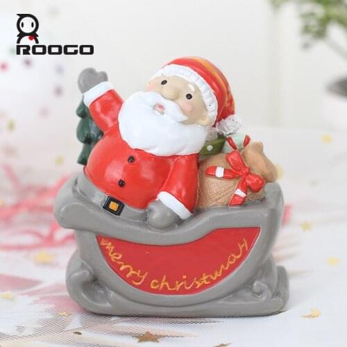 ROOGO home decoration accessories Merry Christmas figurines freedom to choose collocation ornament desktop bedroom sculptures