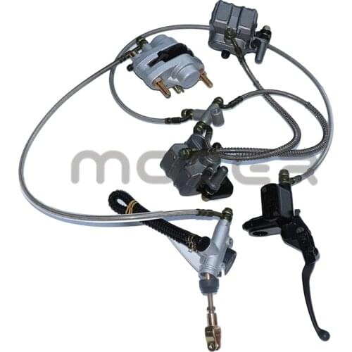 ATV manual front brake and rear foot brake hydraulic disc brake for Longding Da Hummer caliper disc brake pump assembly