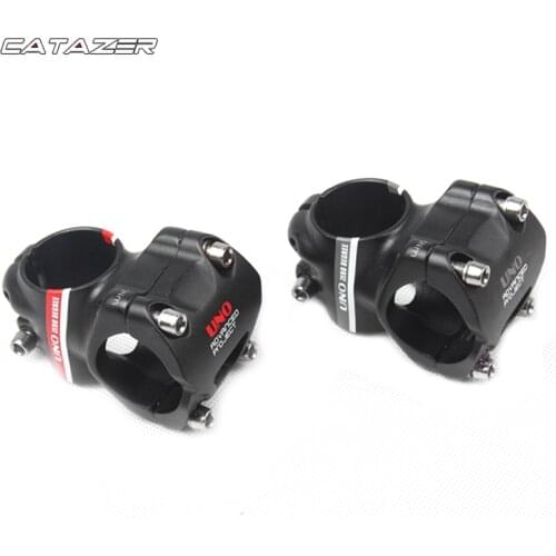 Shor Bicycle Stem 0 Degree for MTB Mountain Road Bike Ultralight Aluminum Alloy Stem 31.8 X 35mm/45mm Bicycle Handlebar Stem