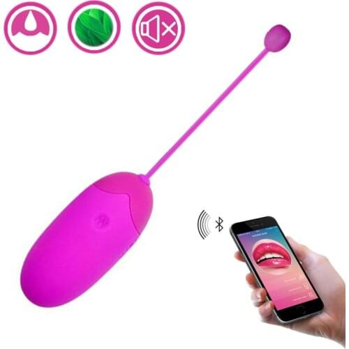 Bluetooth Vibrator Egg USB Recharge Jump Egg Vibrators Sex Toys For Women Wireless App Remote Control Vibrating Vaginal Balls