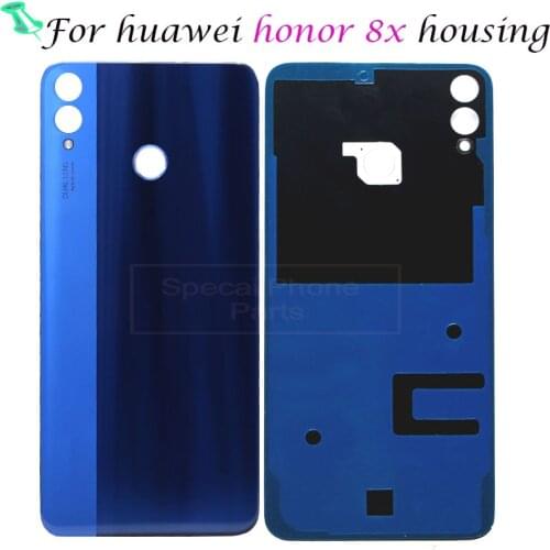 For huawei Honor 8X 8 X Back Housing Battery Rear Door Cover Case 3D Glass Replace Parts Repair Replacement Back Case