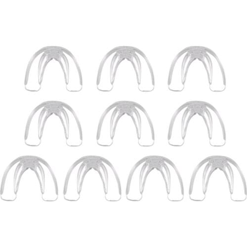 10 Pcs Orthodontic Teeth Corrector Braces Tooth Retainer Straighten Tools Teeth Capped Transparent