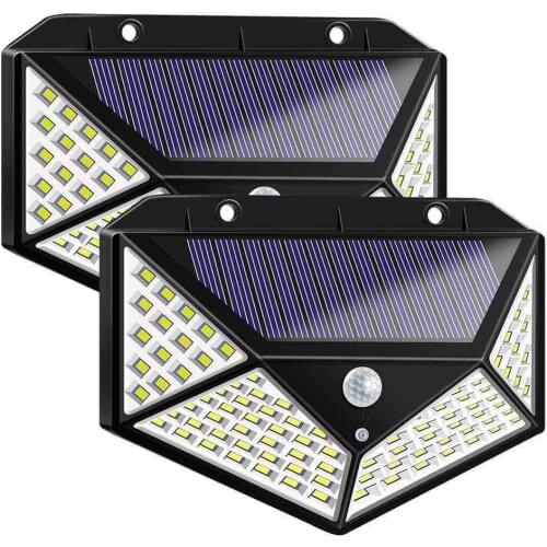 100LED Outdoor PIR Solar Light Wireless emergency Motion Sensor Security Light IP65 Waterproof garden wall mount lights