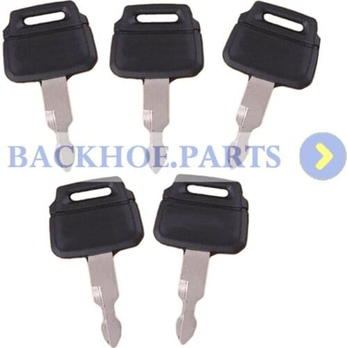 5pcs Heavy Equipment Keys K250 for Kobelco Kawasaki MDI-Yutani New Holland Case Excavators