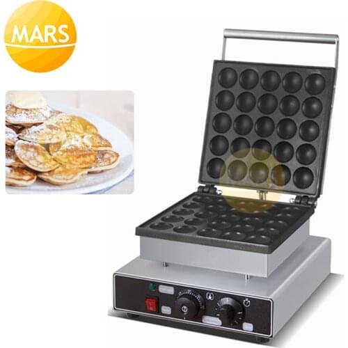 Non-stick Electric 25pcs Mini Dutch Pancake Maker Commercial Poffertjes Grill Machine Pan Cake Baker Waffle Maker Iron Machine