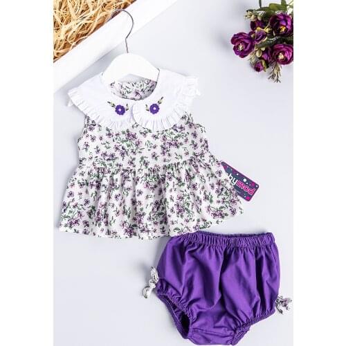 Babymod Baby Dress Flower Embroidered Baby Girl Dress
