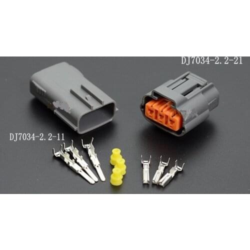 Free shipping 200sets DJ7034-2.2-11/21 3Pin Car Electrical Wire Connectors for VW,BMW,Audi,Toyota
