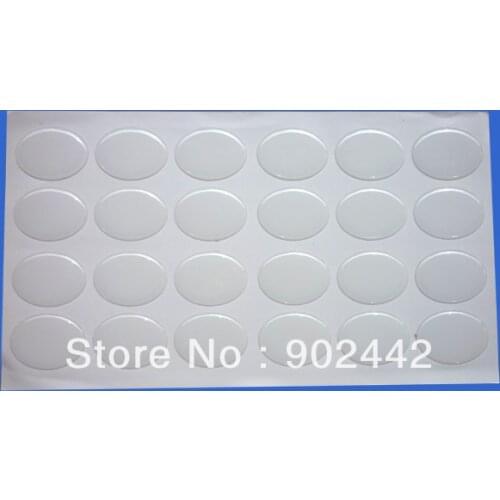 Free Shipping: Wholesale 1000 pcs/lot 40*30 mm Oval Clear Epoxy Dome Sticker For Necklace Making