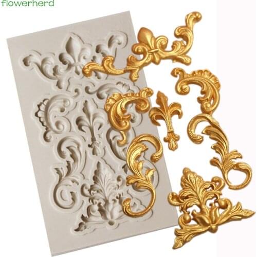 Border Silicone Mold Fondant Mold Cake Cecorating Tools Chocolate Gumpaste Mold Sugarcraft Tools European Embossed Pattern